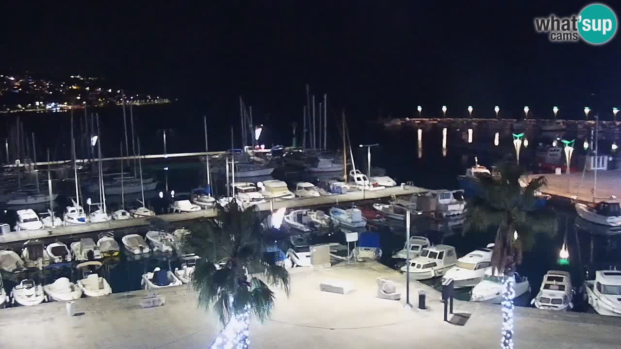 Camera en vivo Koper – puerto deportivo y paseo marítimo desde el Hotel Grand Koper