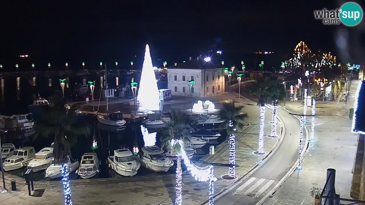 Webcam Koper – Panorama of the marina and promenade from the Grand Hotel Koper