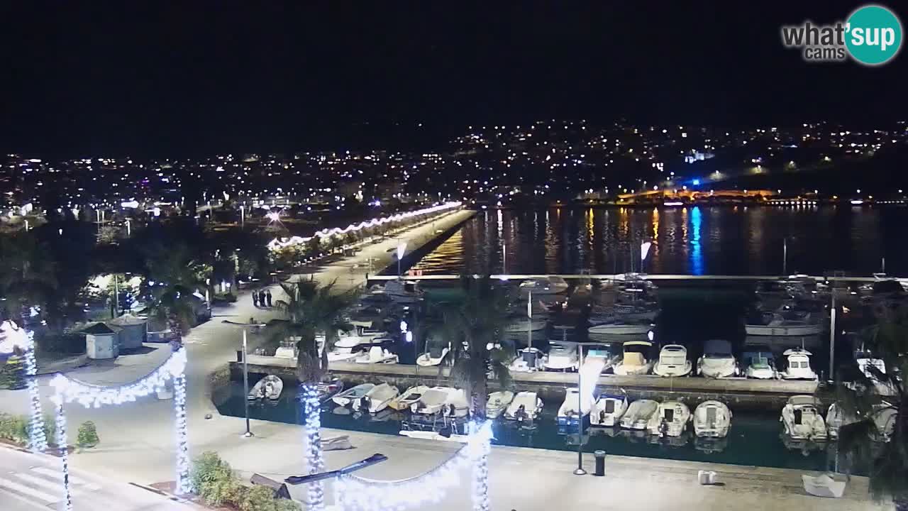 Webcam Capodistria – marina e lungo mare dall’Hotel Grand Koper