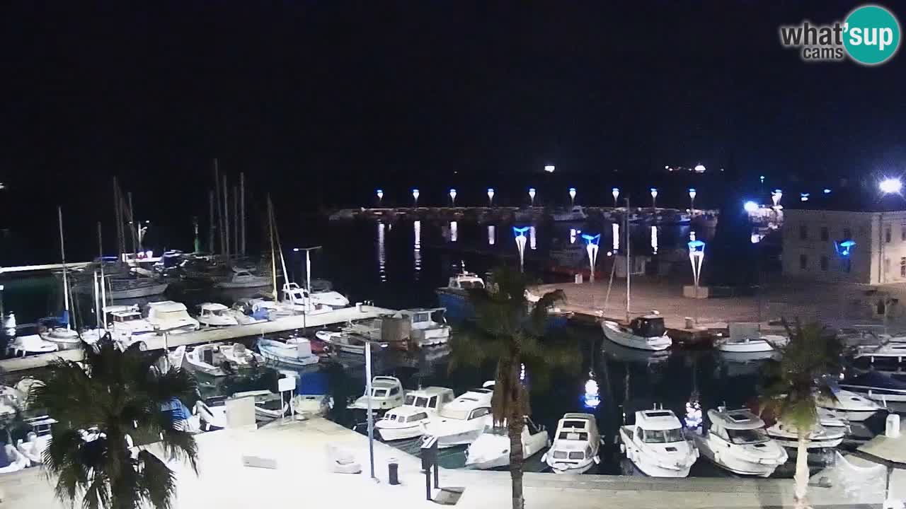 Webcam Koper – Panorama de la marina et de la promenade depuis le Grand Hotel Koper