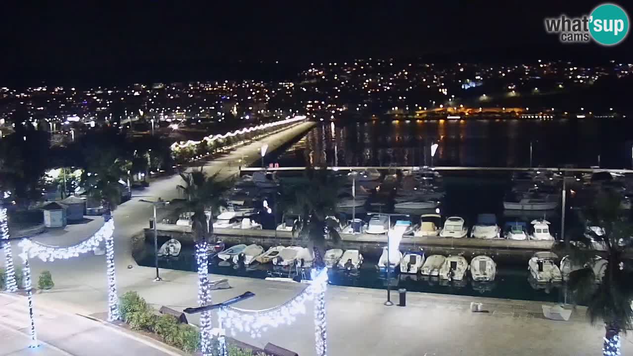 Spletna kamera Koper – Panorama na marino in promenado s Hotela Grand Koper