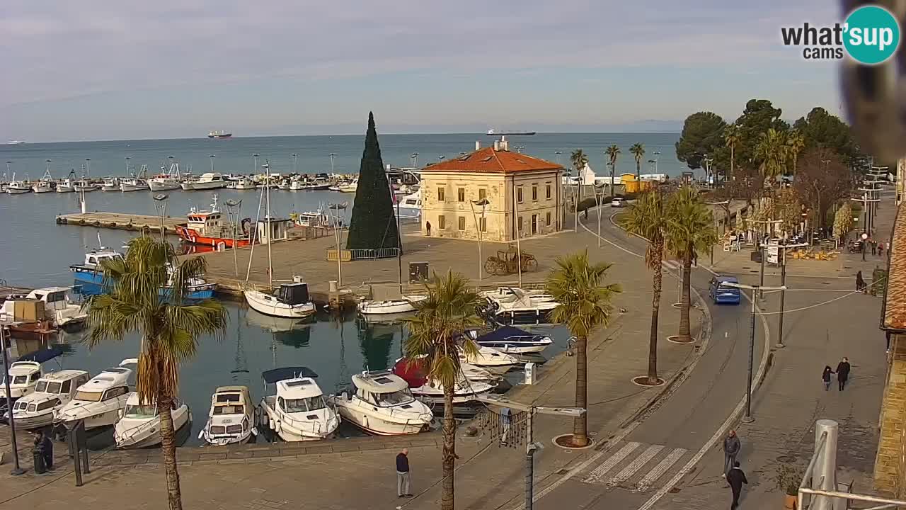 Webcam Capodistria – marina e lungo mare dall’Hotel Grand Koper