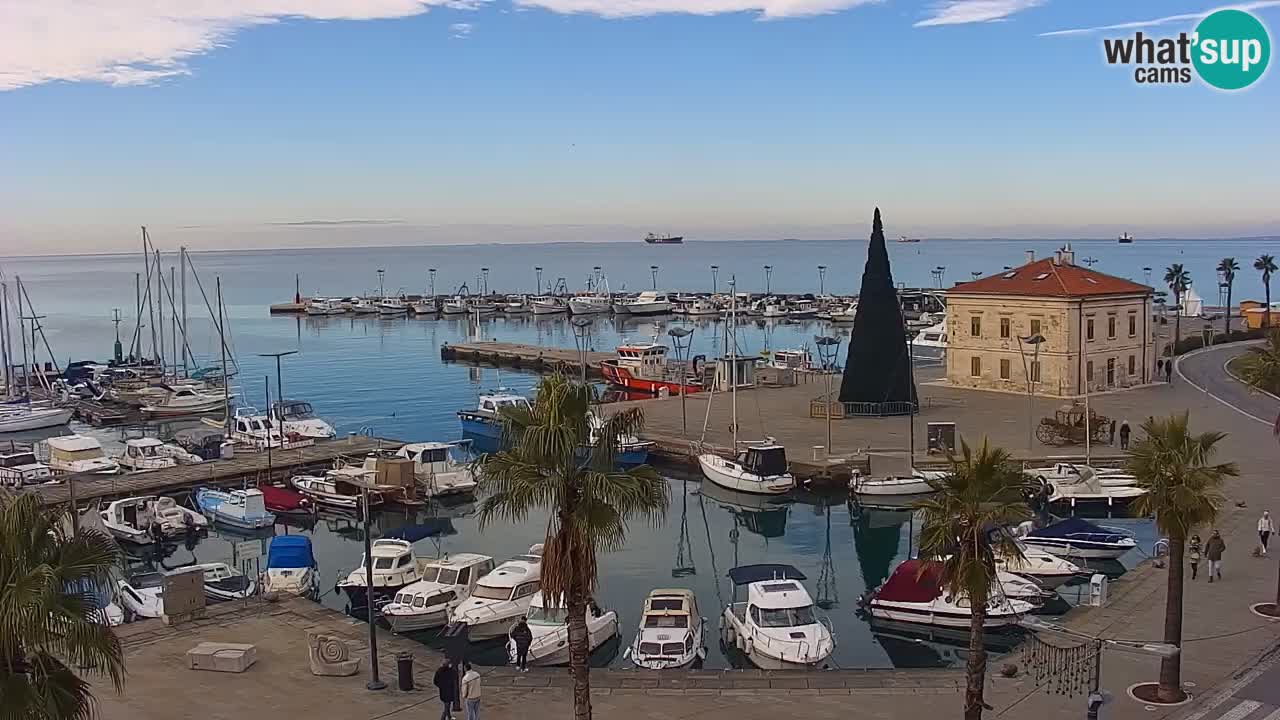 Webcam Capodistria – marina e lungo mare dall’Hotel Grand Koper