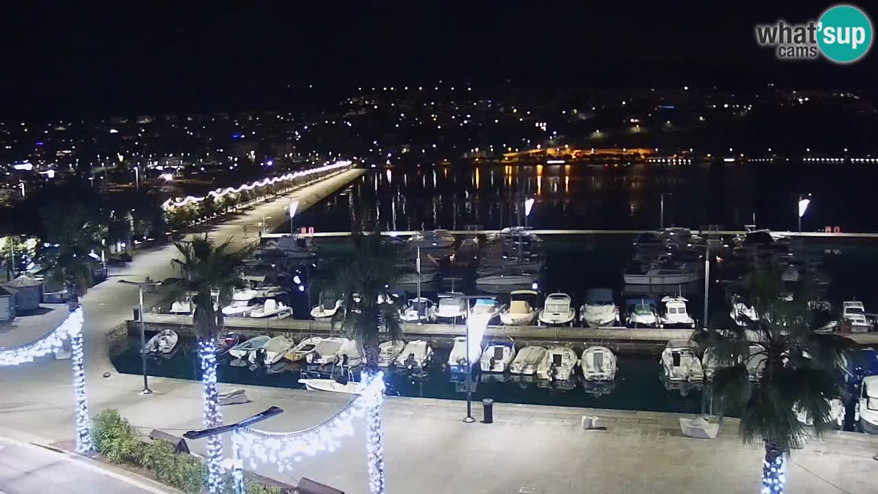 Webcam Capodistria – marina e lungo mare dall’Hotel Grand Koper
