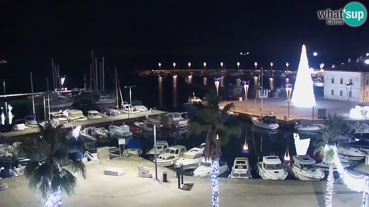 Webcam Capodistria – marina e lungo mare dall’Hotel Grand Koper