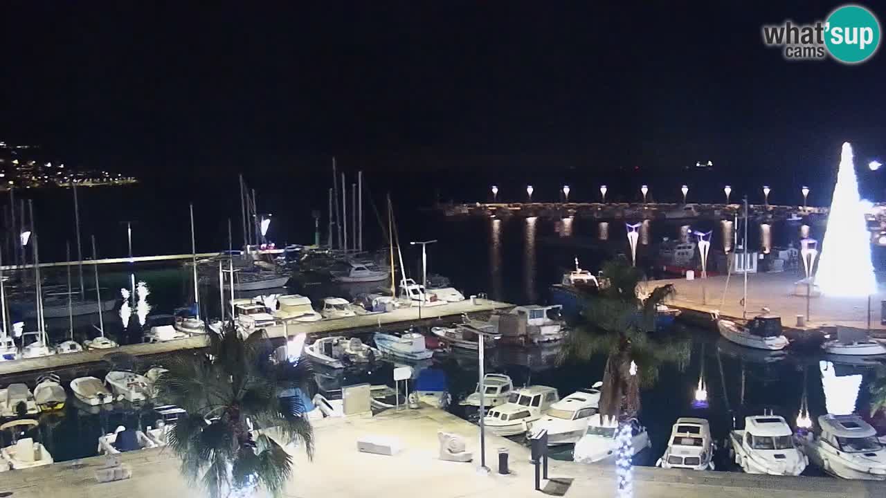 Spletna kamera Koper – Panorama na marino in promenado s Hotela Grand Koper