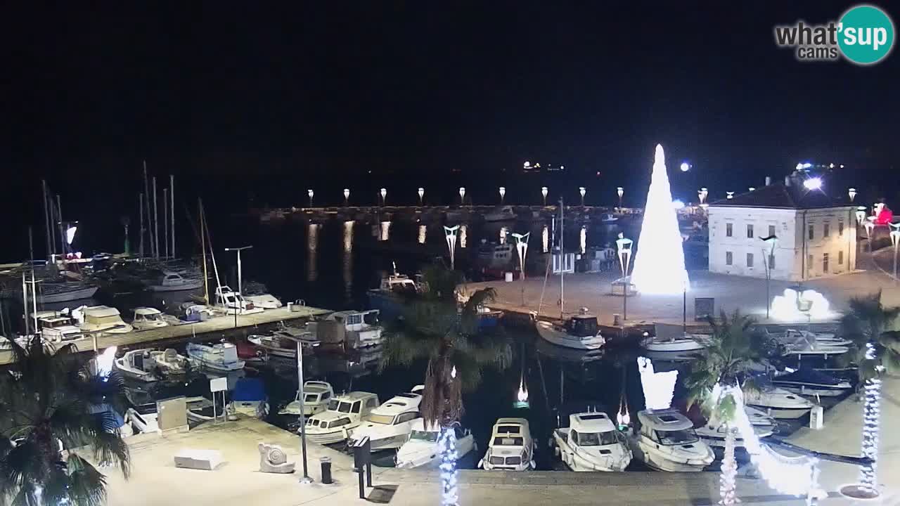Webcam Capodistria – marina e lungo mare dall’Hotel Grand Koper