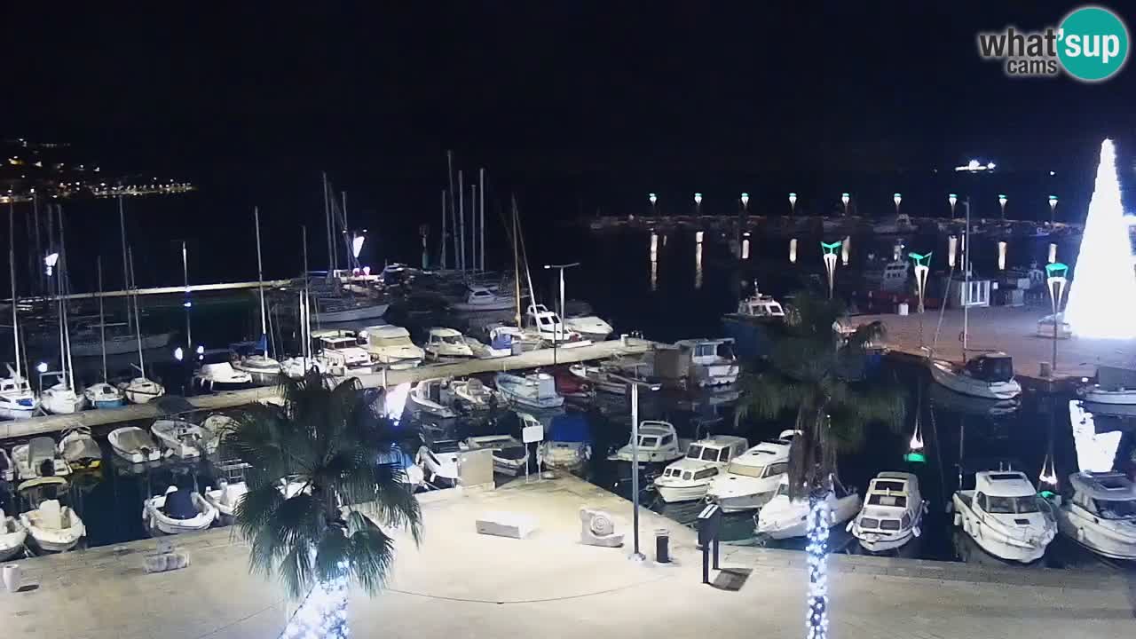 Spletna kamera Koper – Panorama na marino in promenado s Hotela Grand Koper