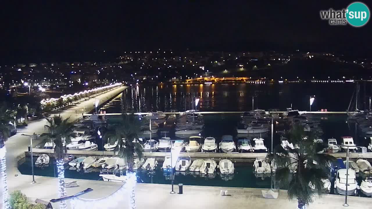 Camera en vivo Koper – puerto deportivo y paseo marítimo desde el Hotel Grand Koper