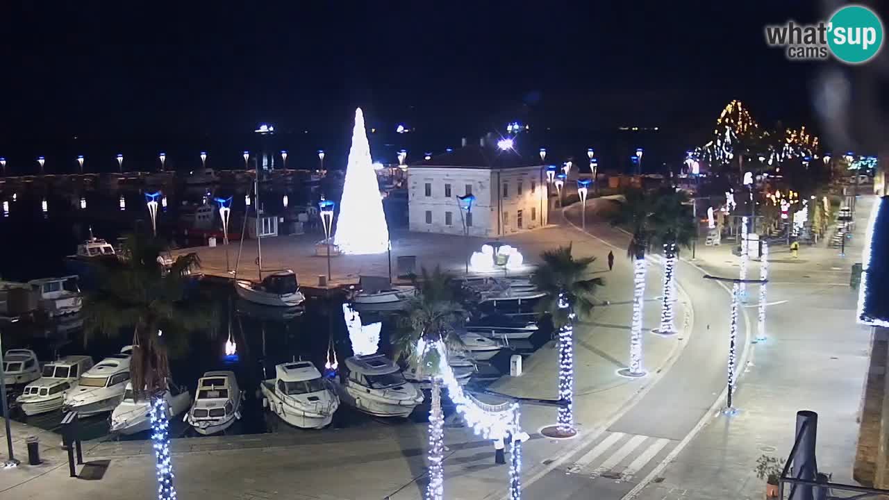 Webcam Capodistria – marina e lungo mare dall’Hotel Grand Koper