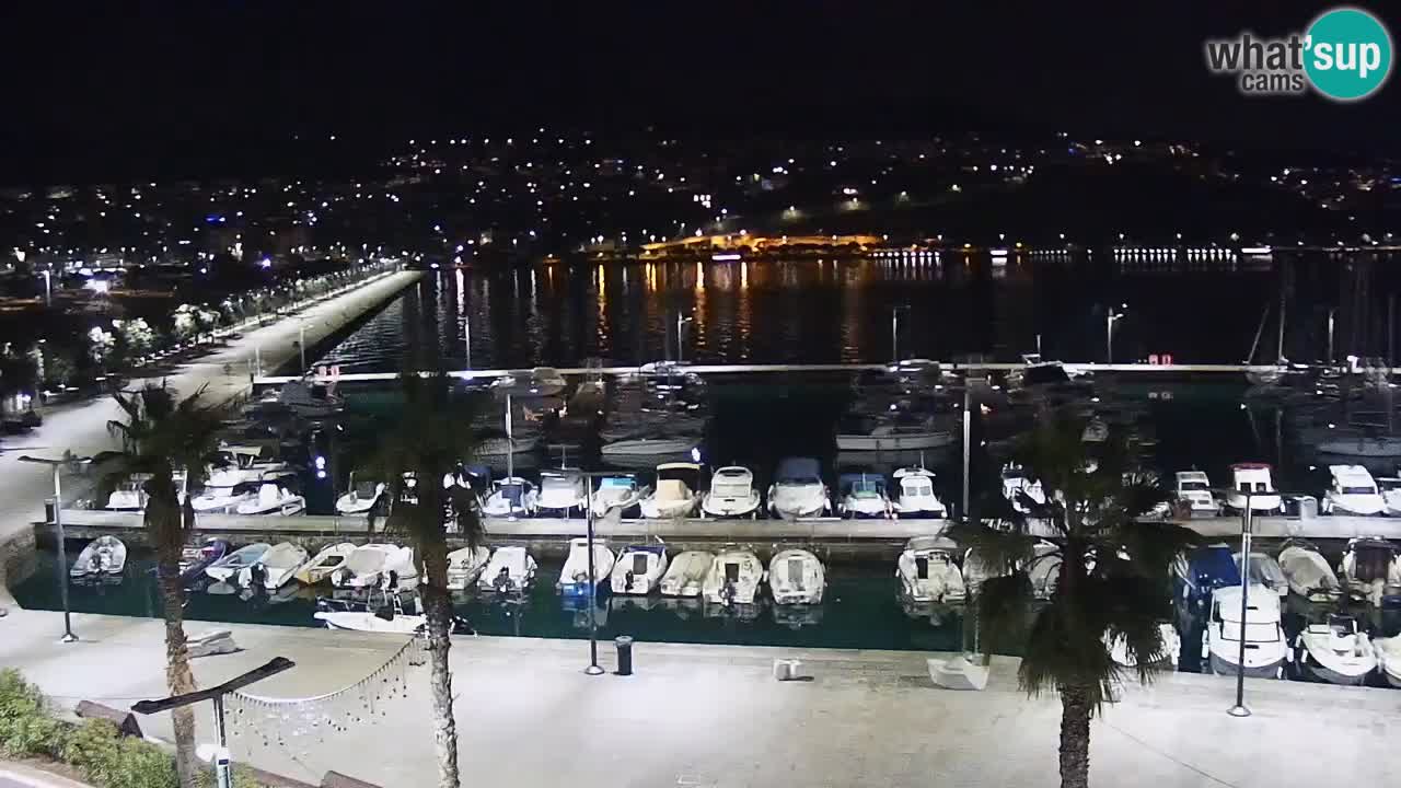 Camera en vivo Koper – puerto deportivo y paseo marítimo desde el Hotel Grand Koper