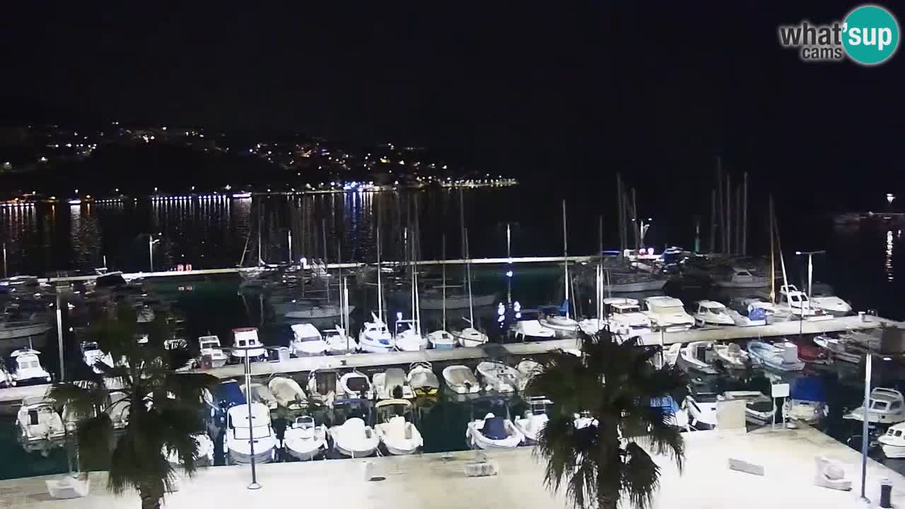 Webcam Koper – Panorama de la marina et de la promenade depuis le Grand Hotel Koper