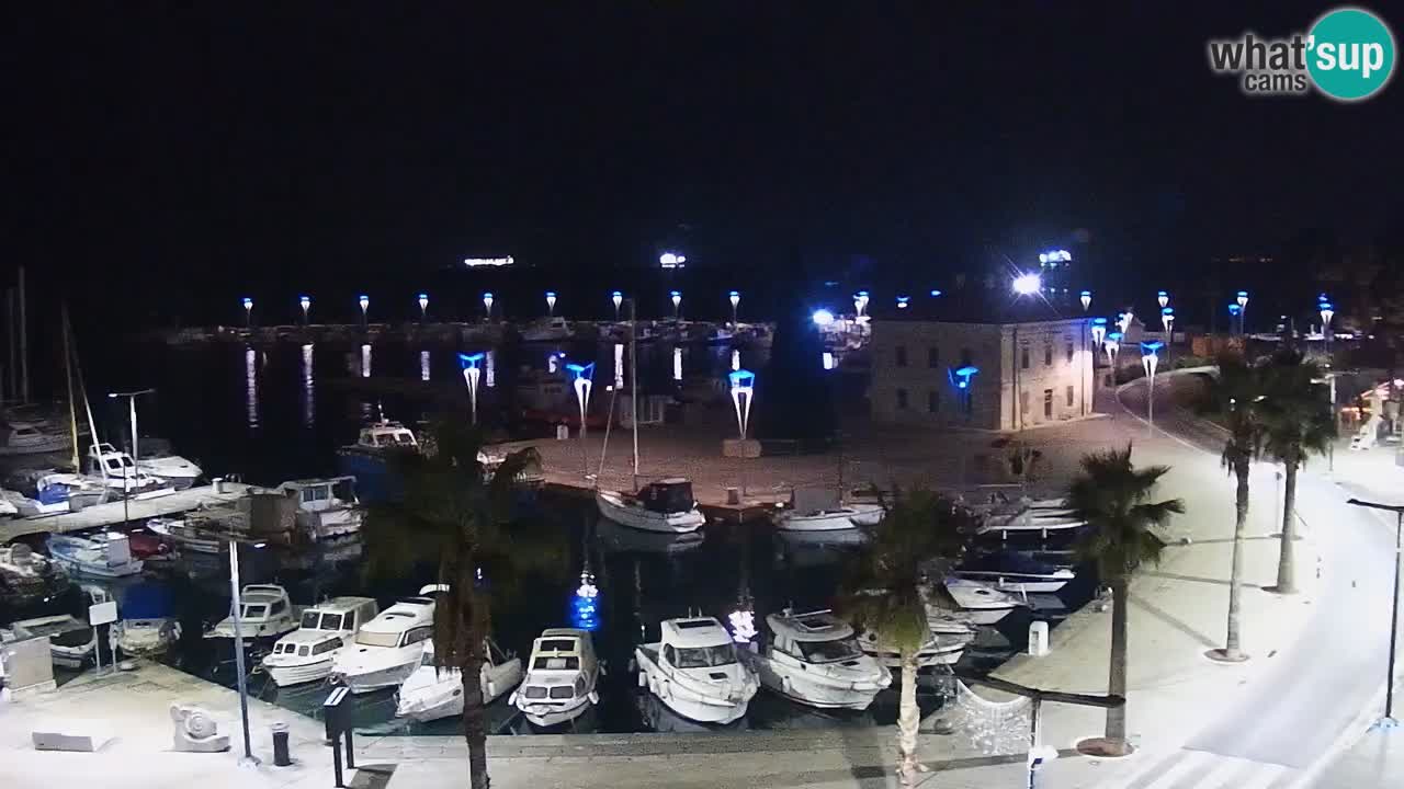 Webcam Koper – Panorama de la marina et de la promenade depuis le Grand Hotel Koper
