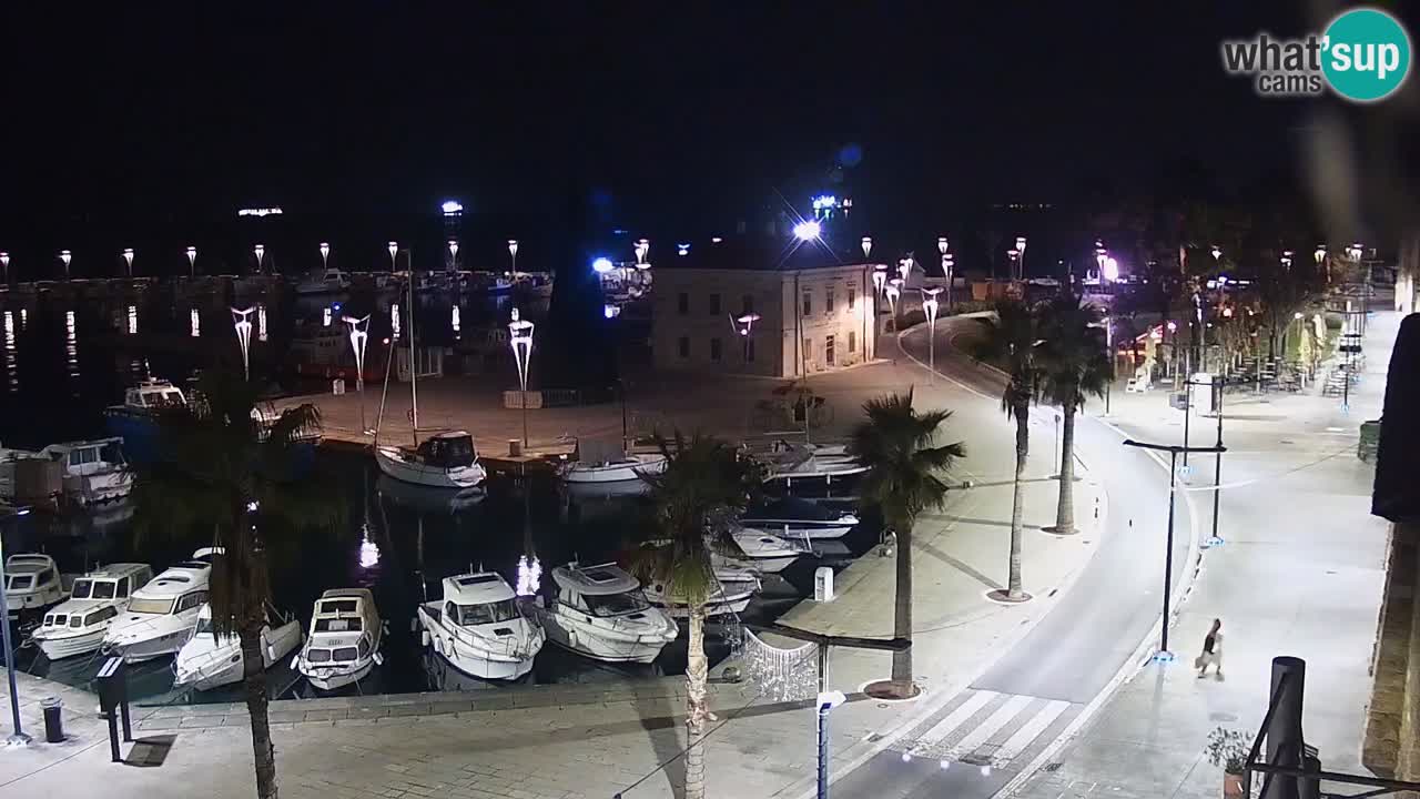 Camera en vivo Koper – puerto deportivo y paseo marítimo desde el Hotel Grand Koper