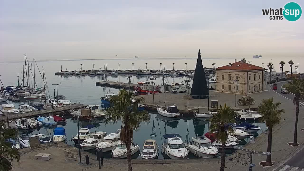 Webcam Capodistria – marina e lungo mare dall’Hotel Grand Koper