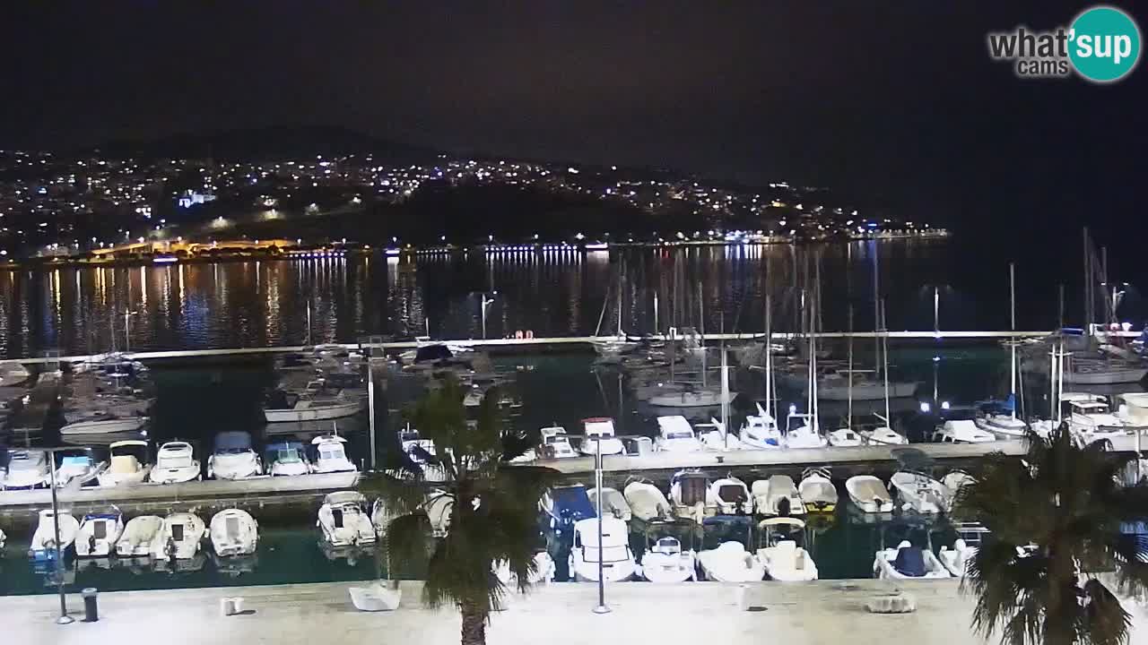 Camera en vivo Koper – puerto deportivo y paseo marítimo desde el Hotel Grand Koper