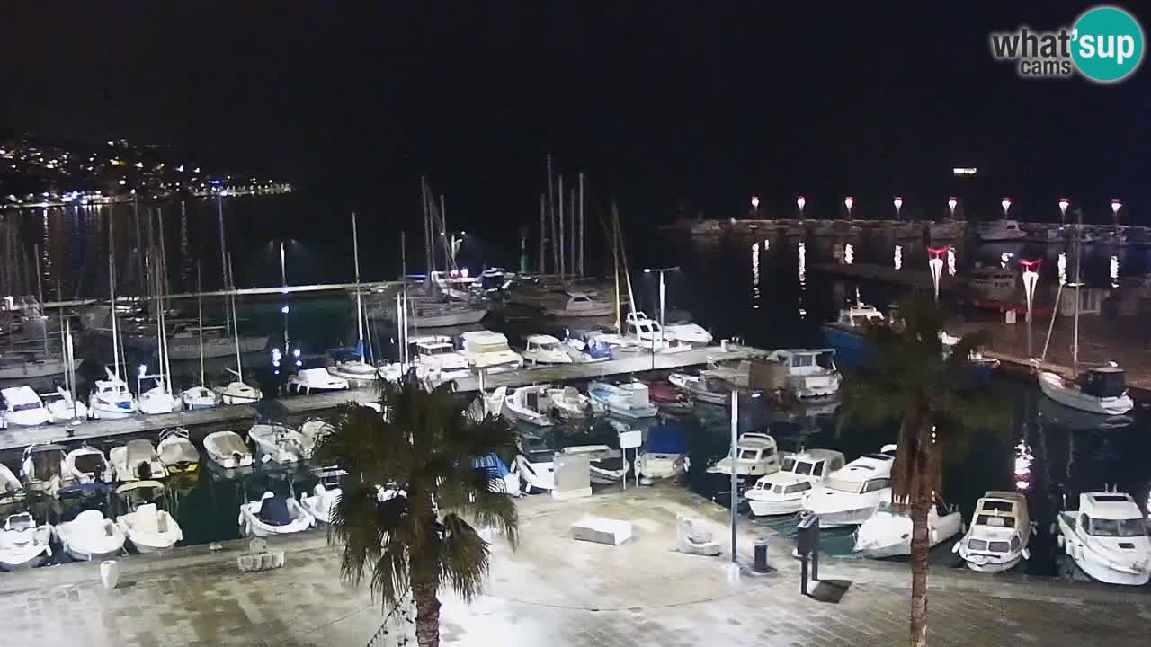 Webcam Koper – Panorama de la marina et de la promenade depuis le Grand Hotel Koper