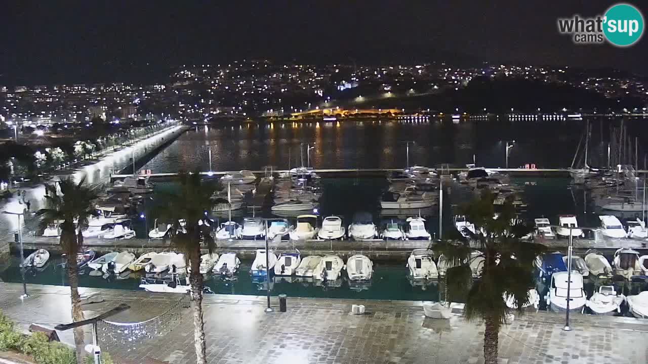 Spletna kamera Koper – Panorama na marino in promenado s Hotela Grand Koper