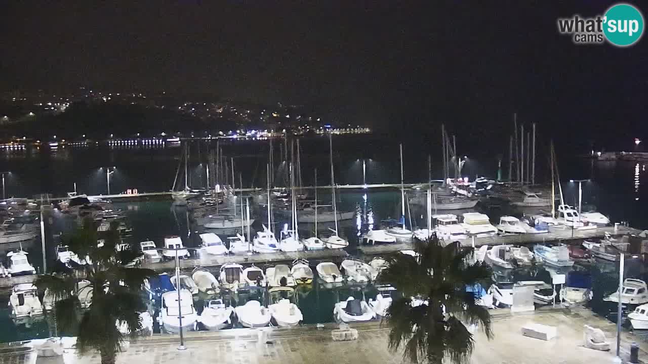 Webcam Capodistria – marina e lungo mare dall’Hotel Grand Koper