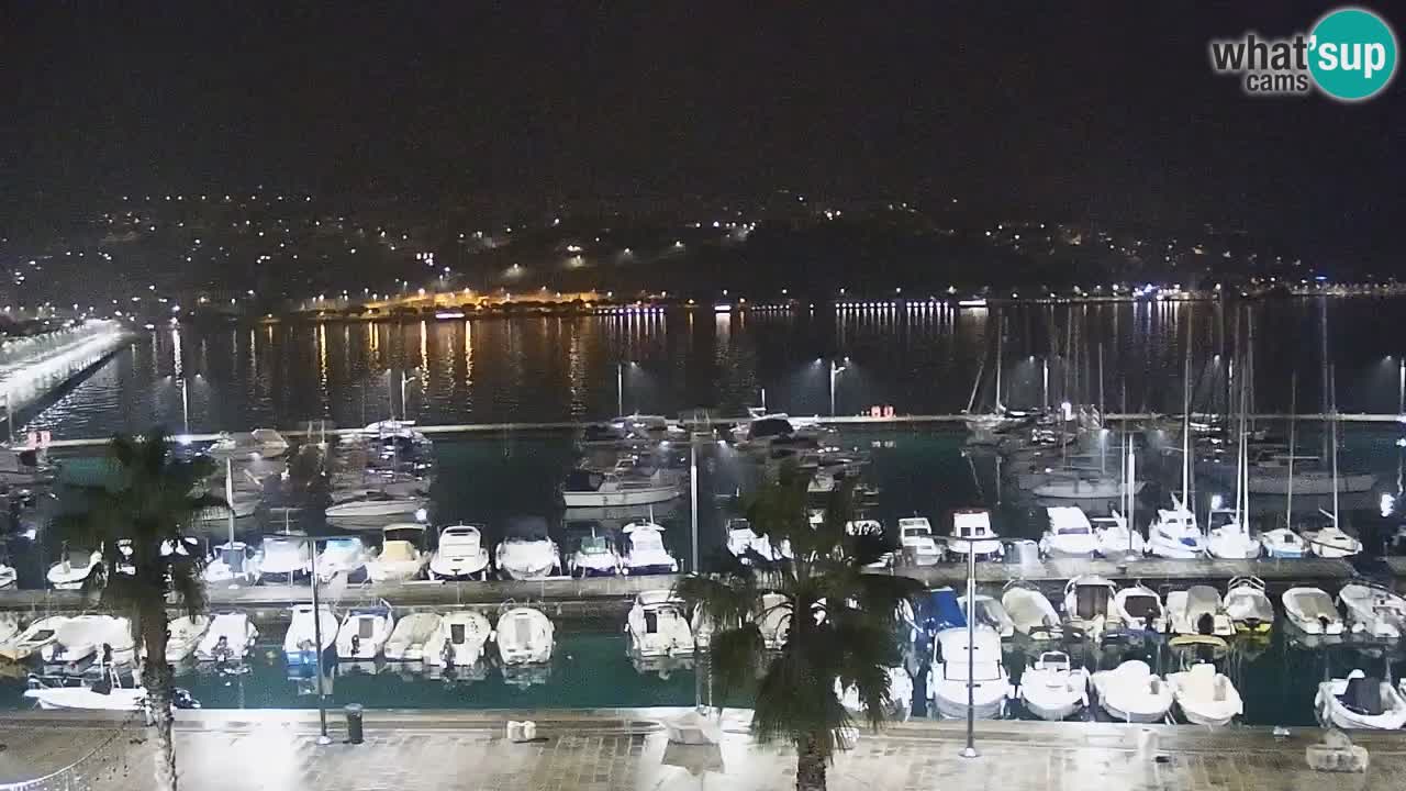 Webcam Capodistria – marina e lungo mare dall’Hotel Grand Koper