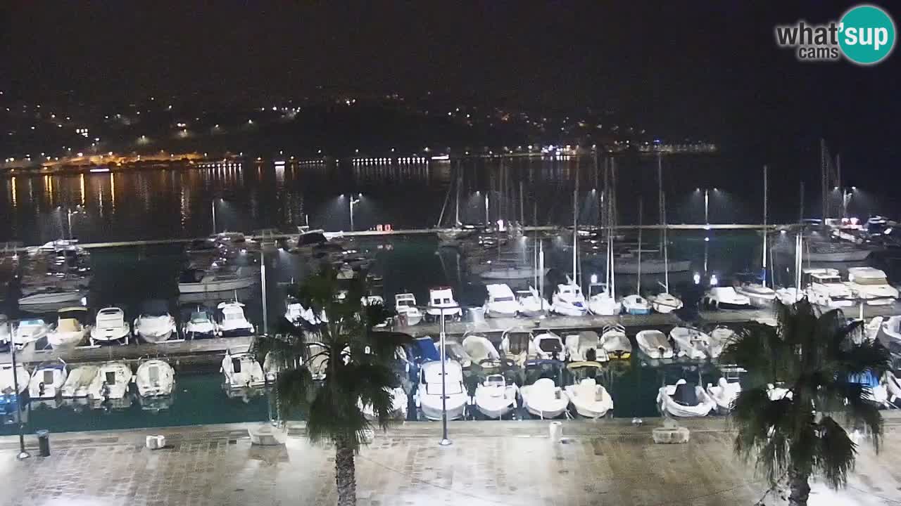 Camera en vivo Koper – puerto deportivo y paseo marítimo desde el Hotel Grand Koper