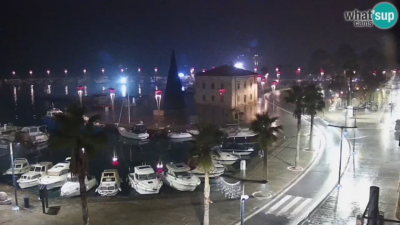 Webcam Koper – Panorama of the marina and promenade from the Grand Hotel Koper
