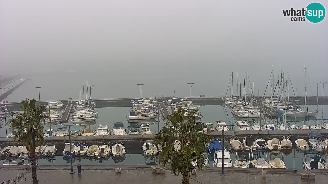 Spletna kamera Koper – Panorama na marino in promenado s Hotela Grand Koper