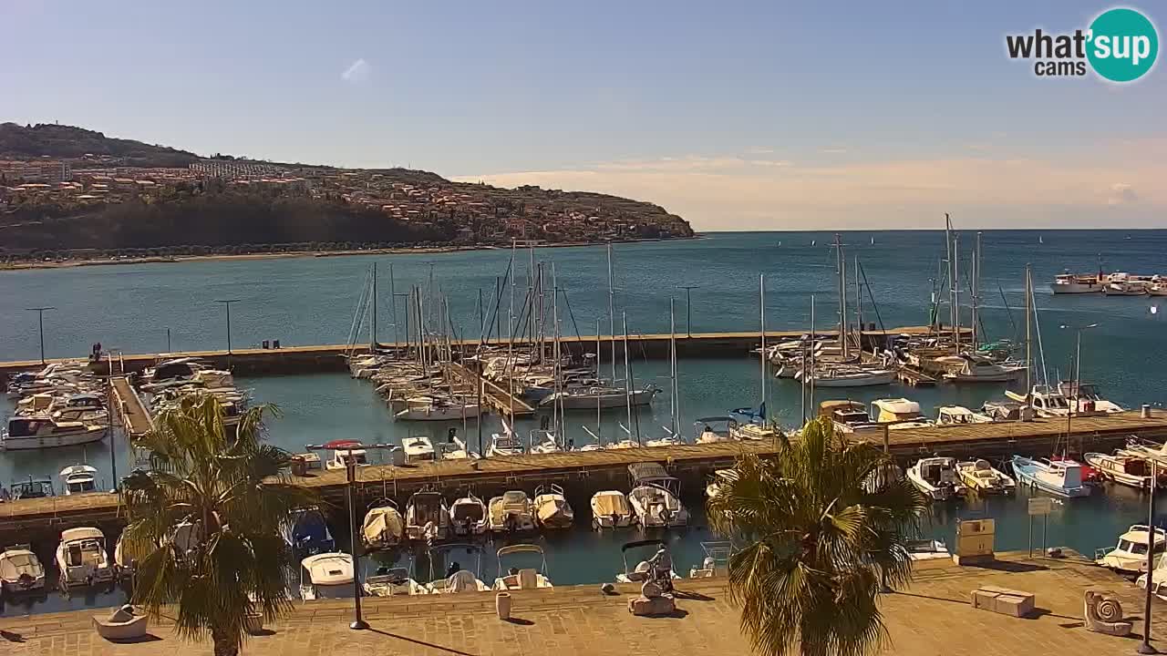 Webcam Capodistria – marina e lungo mare dall’Hotel Grand Koper