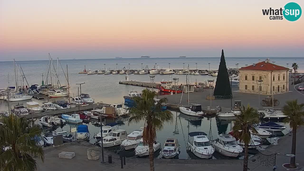 Webcam Capodistria – marina e lungo mare dall’Hotel Grand Koper