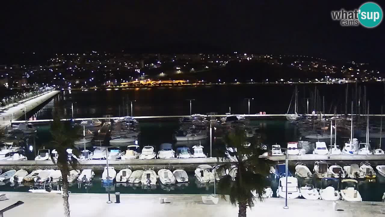 Camera en vivo Koper – puerto deportivo y paseo marítimo desde el Hotel Grand Koper