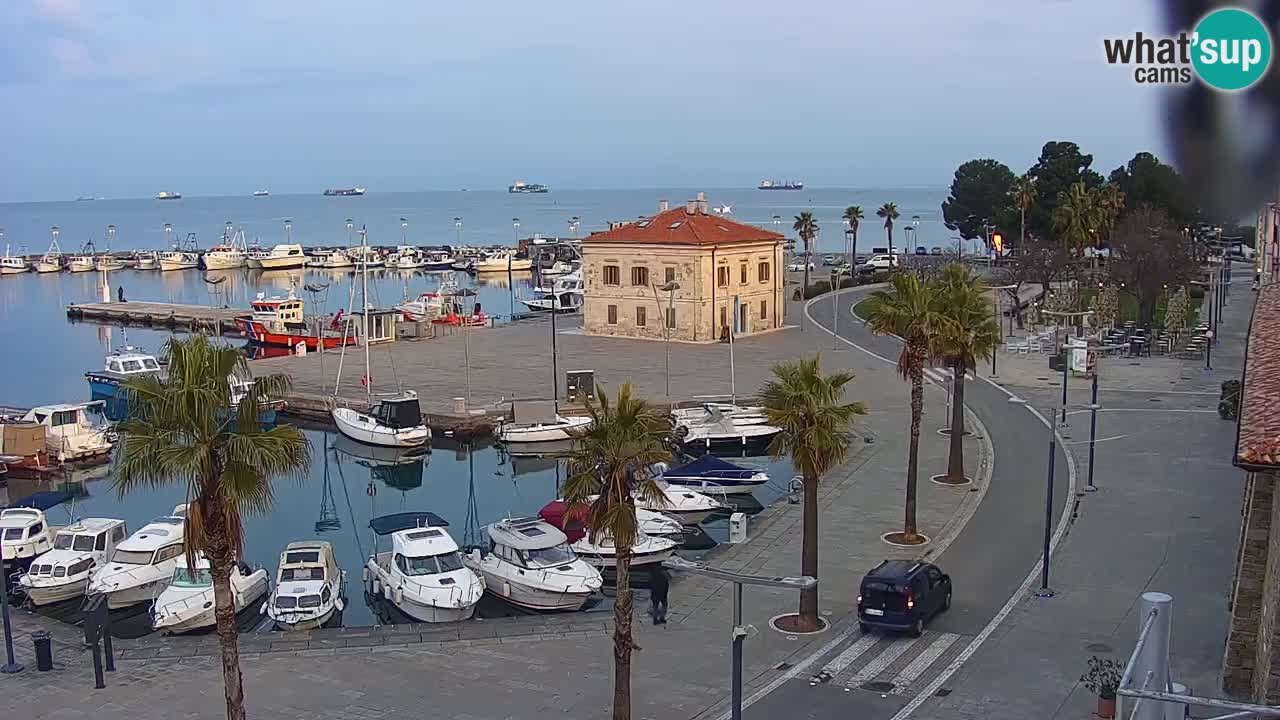Web kamera Koper – marina i promenada – hotel Grand Koper