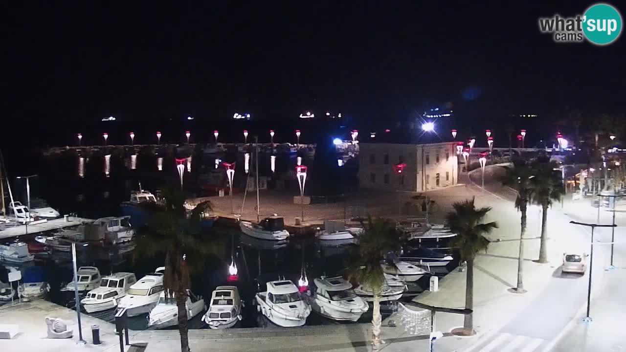 Webcam Koper – Panorama de la marina et de la promenade depuis le Grand Hotel Koper