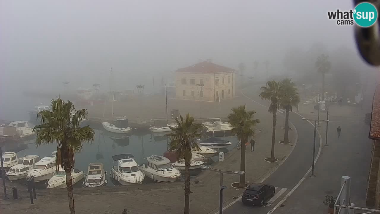 Camera en vivo Koper – puerto deportivo y paseo marítimo desde el Hotel Grand Koper
