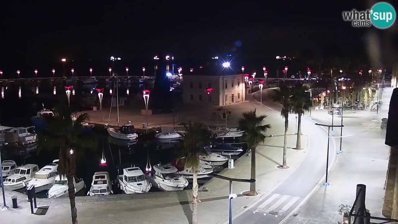 Webcam Koper – Panorama de la marina et de la promenade depuis le Grand Hotel Koper