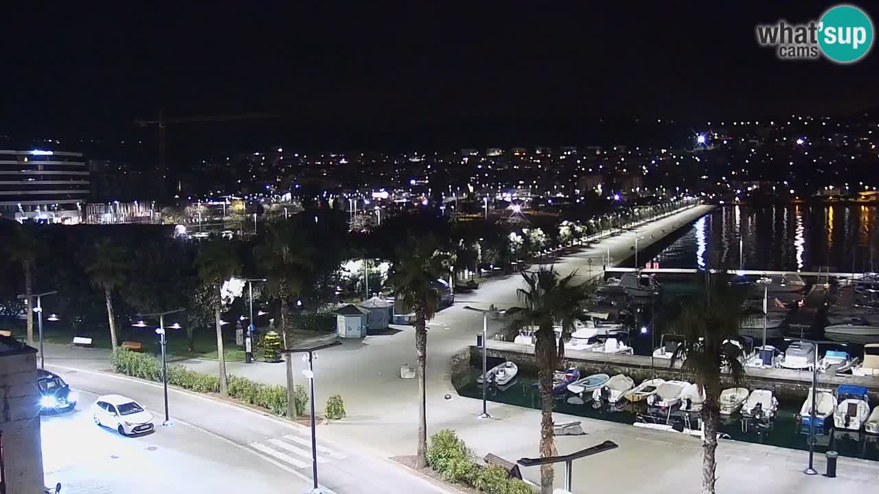 Webcam Koper – Panorama de la marina et de la promenade depuis le Grand Hotel Koper