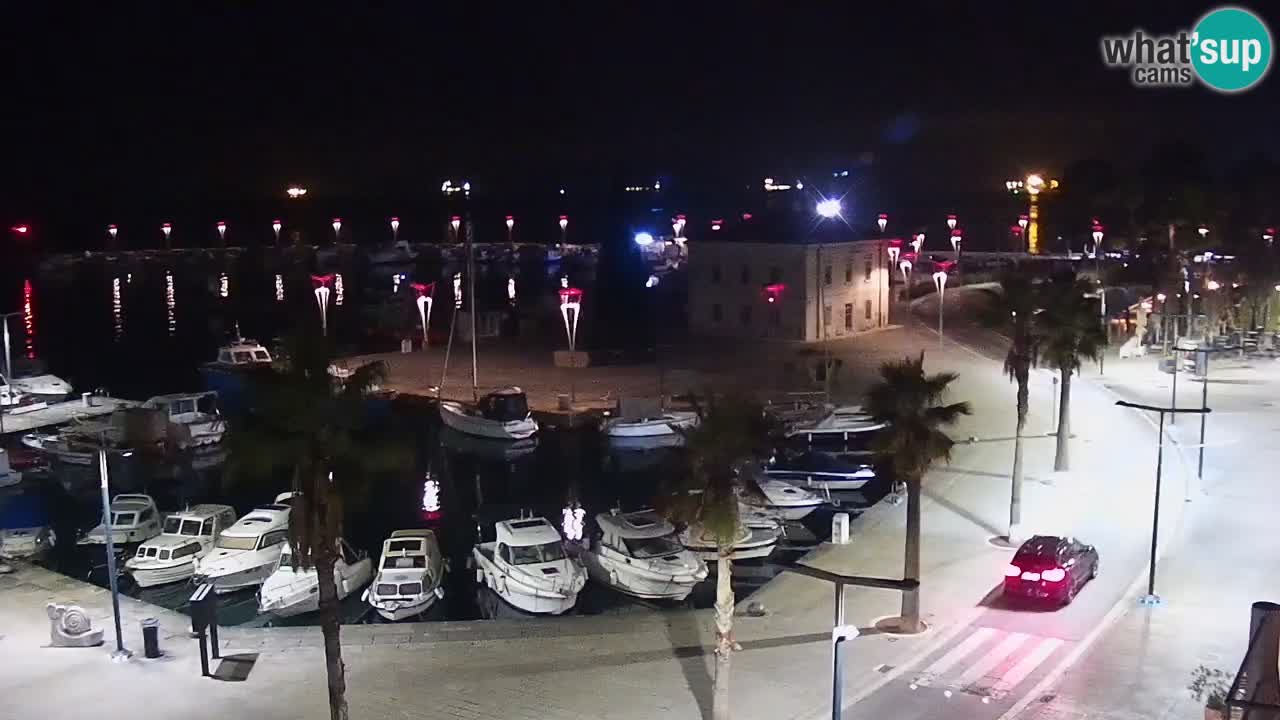 Webcam Koper – Panorama of the marina and promenade from the Grand Hotel Koper