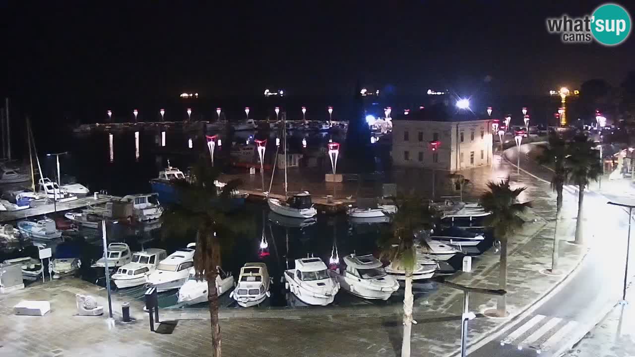 Camera en vivo Koper – puerto deportivo y paseo marítimo desde el Hotel Grand Koper