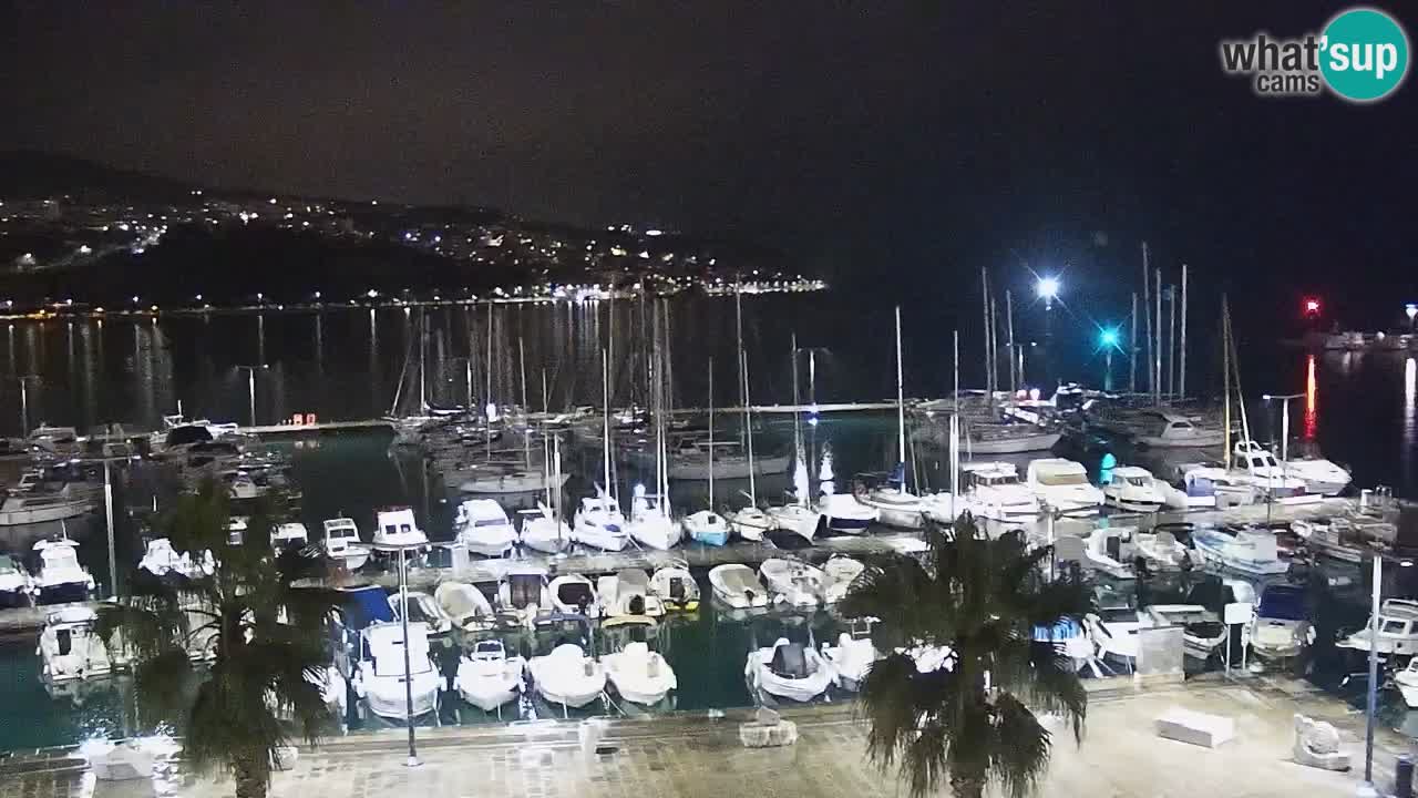 Webcam Koper – Panorama of the marina and promenade from the Grand Hotel Koper