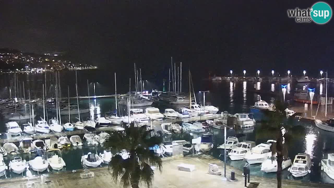 Camera en vivo Koper – puerto deportivo y paseo marítimo desde el Hotel Grand Koper