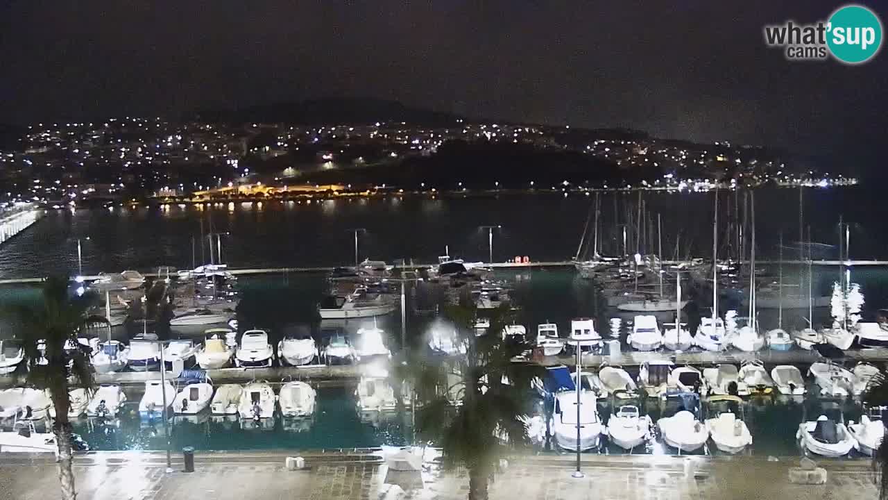 Spletna kamera Koper – Panorama na marino in promenado s Hotela Grand Koper