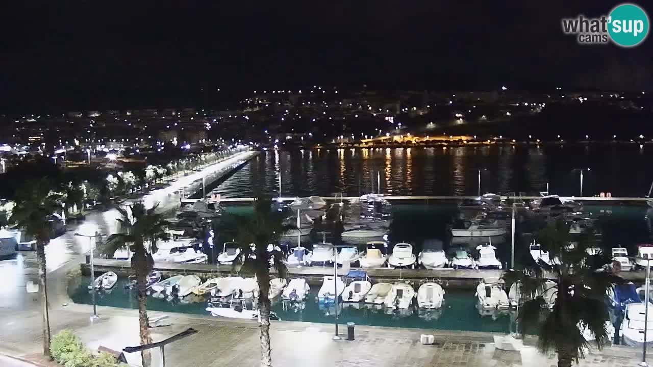 Webcam Capodistria – marina e lungo mare dall’Hotel Grand Koper