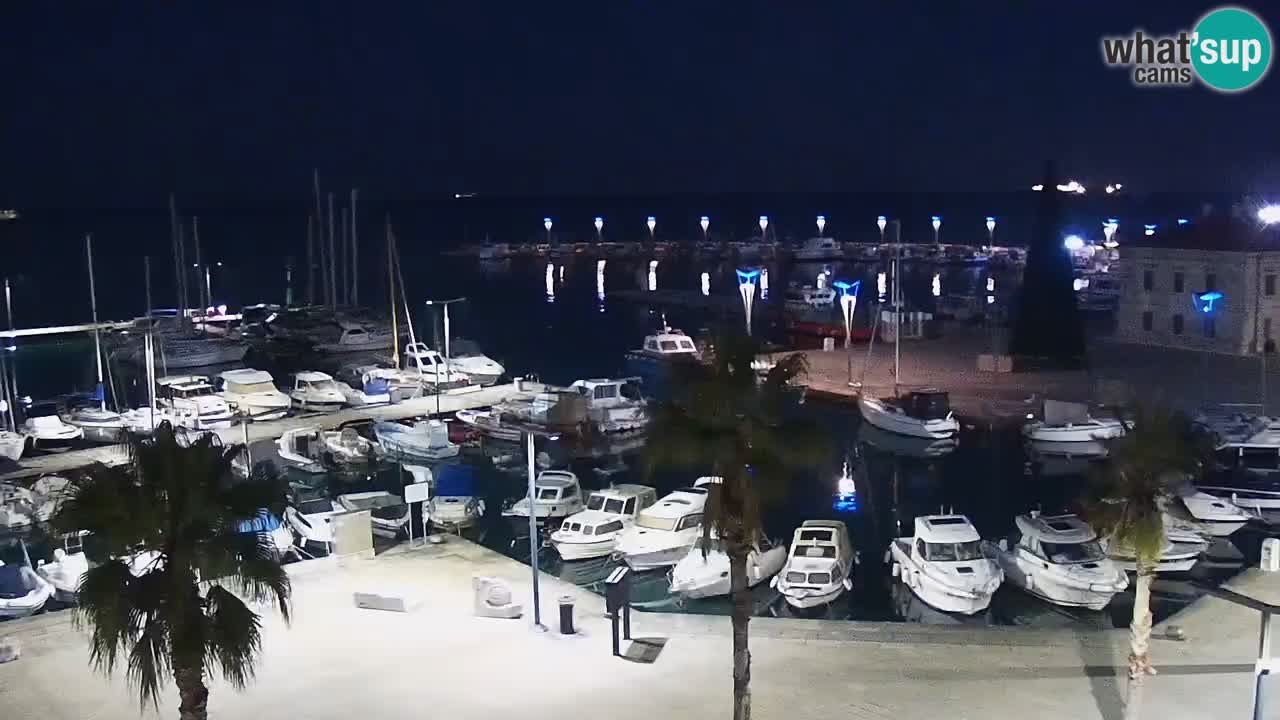 Spletna kamera Koper – Panorama na marino in promenado s Hotela Grand Koper