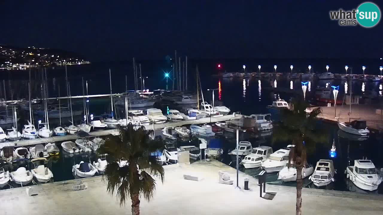 Webcam Koper – Panorama de la marina et de la promenade depuis le Grand Hotel Koper