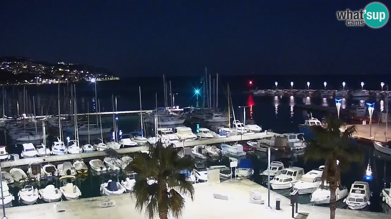 Spletna kamera Koper – Panorama na marino in promenado s Hotela Grand Koper