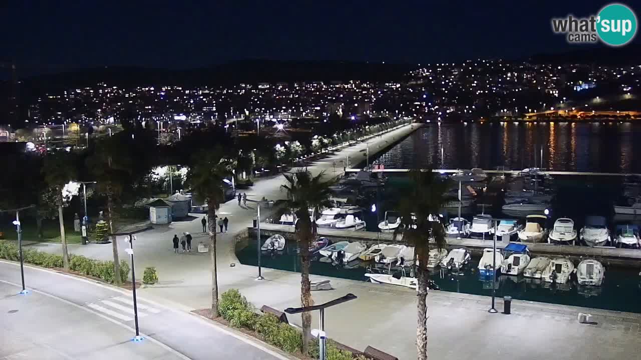 Webcam Koper – Panorama de la marina et de la promenade depuis le Grand Hotel Koper