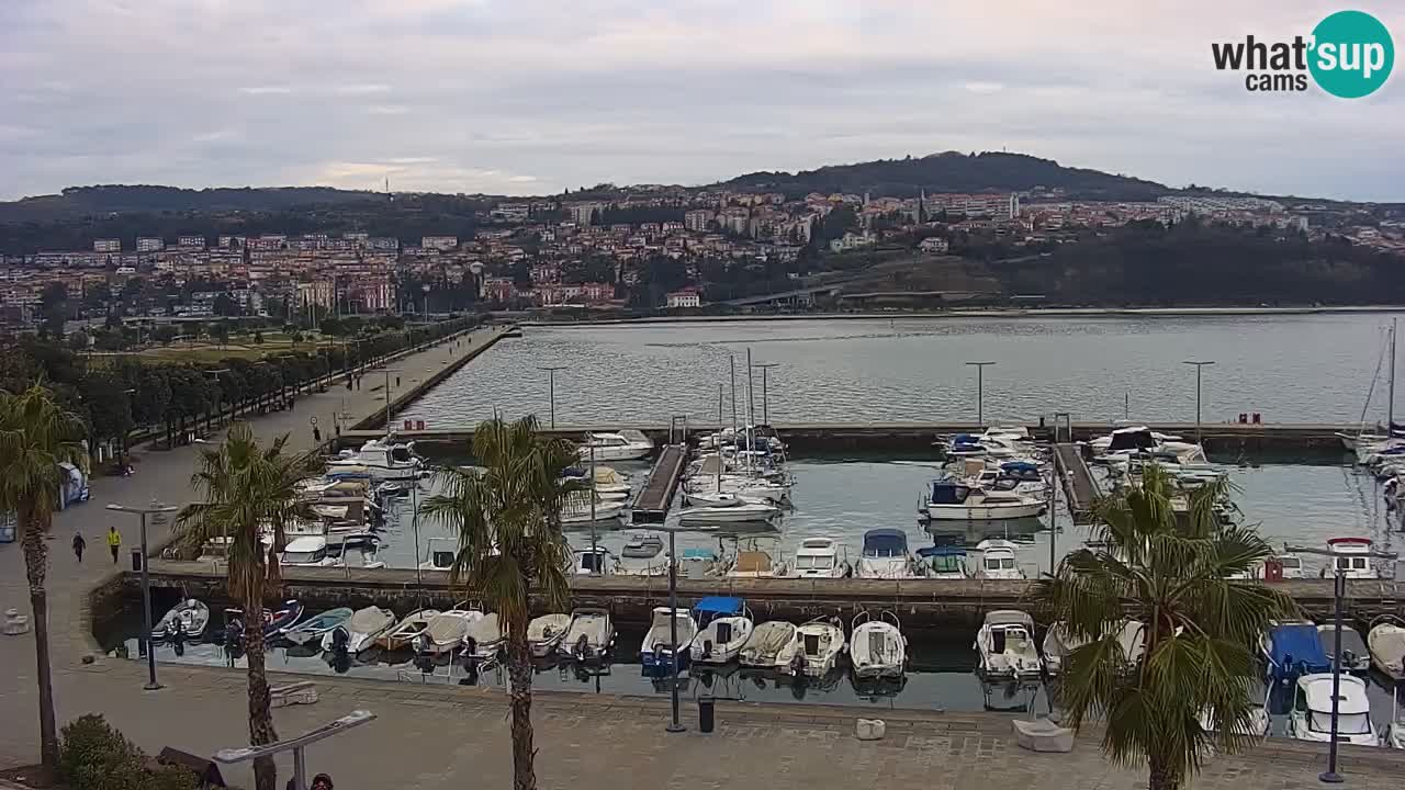 Webcam Capodistria – marina e lungo mare dall’Hotel Grand Koper
