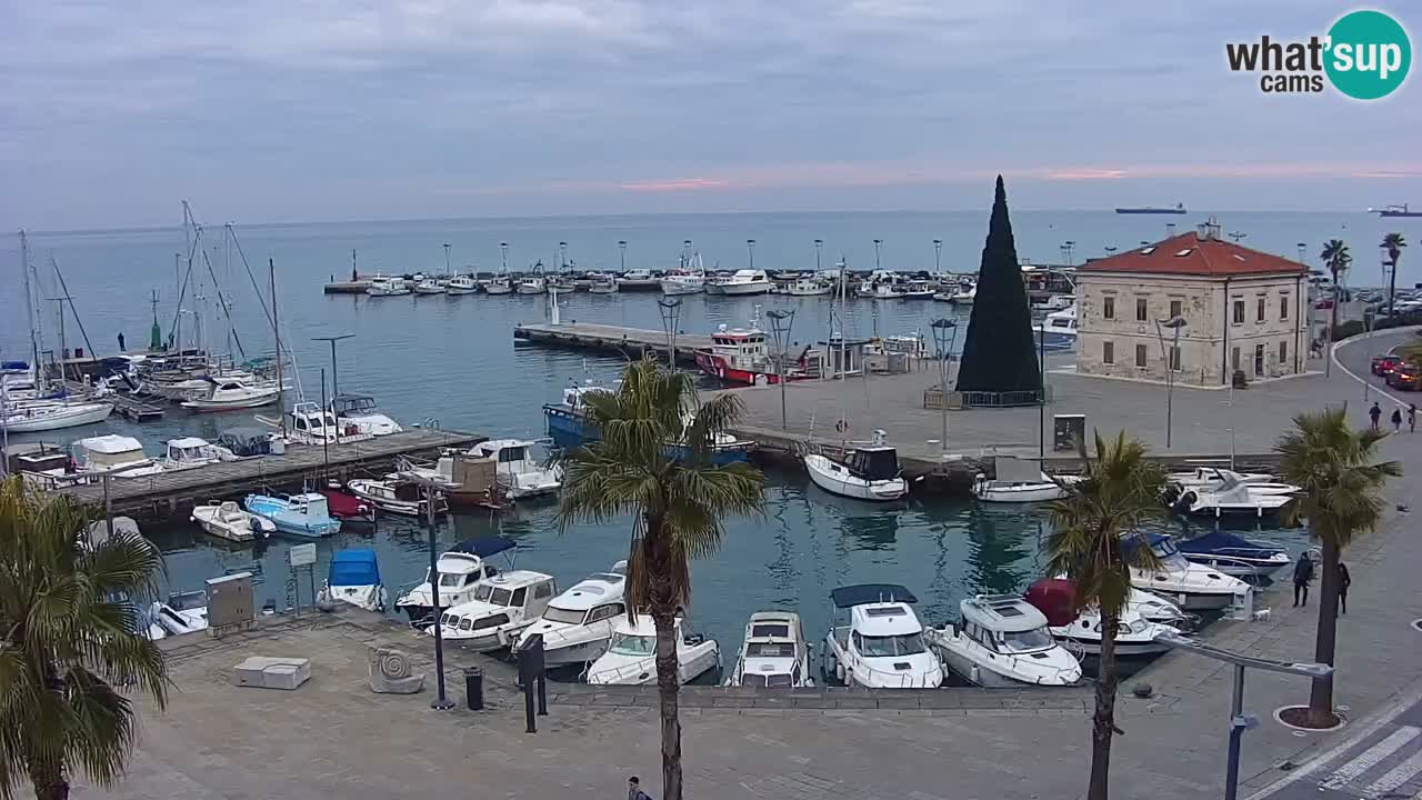 Web kamera Koper – marina i promenada – hotel Grand Koper