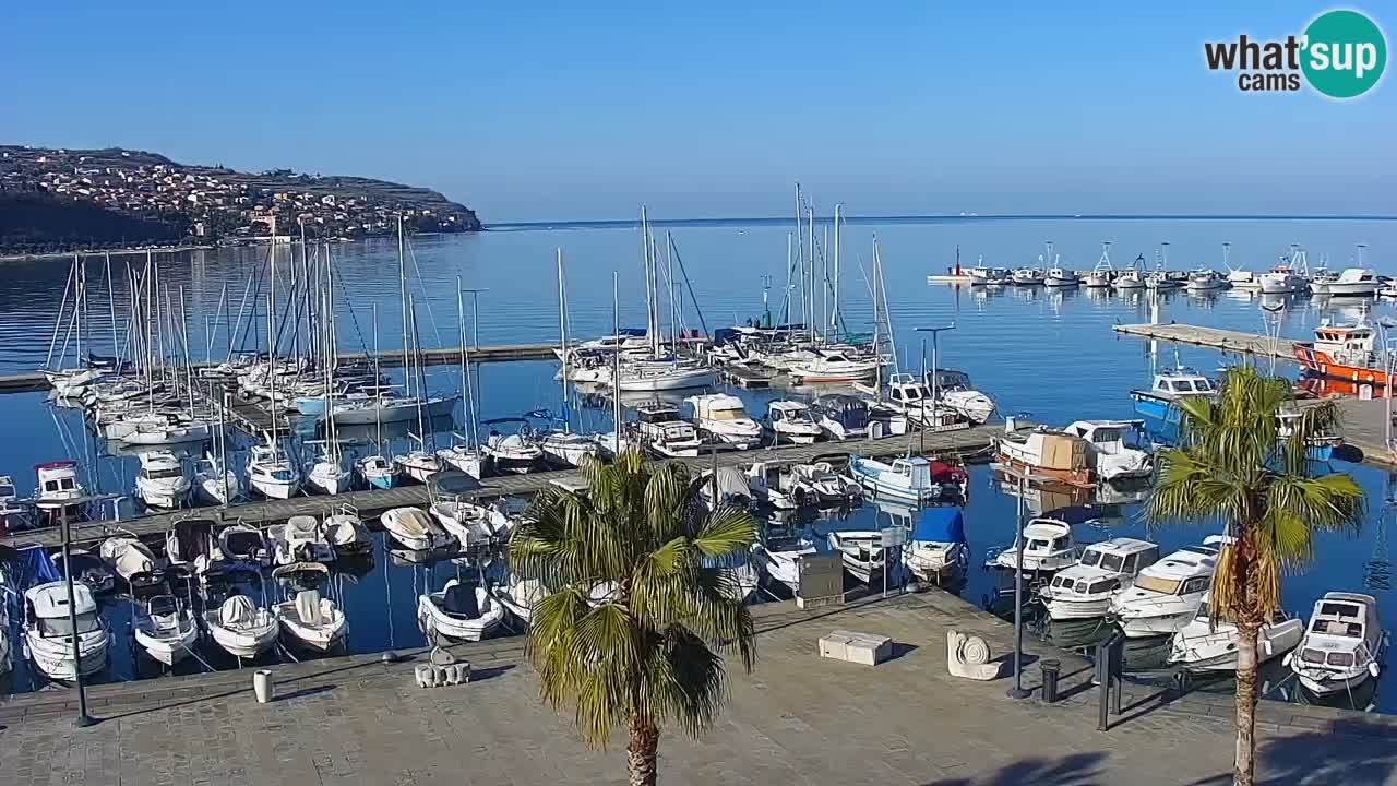 Webcam Capodistria – marina e lungo mare dall’Hotel Grand Koper