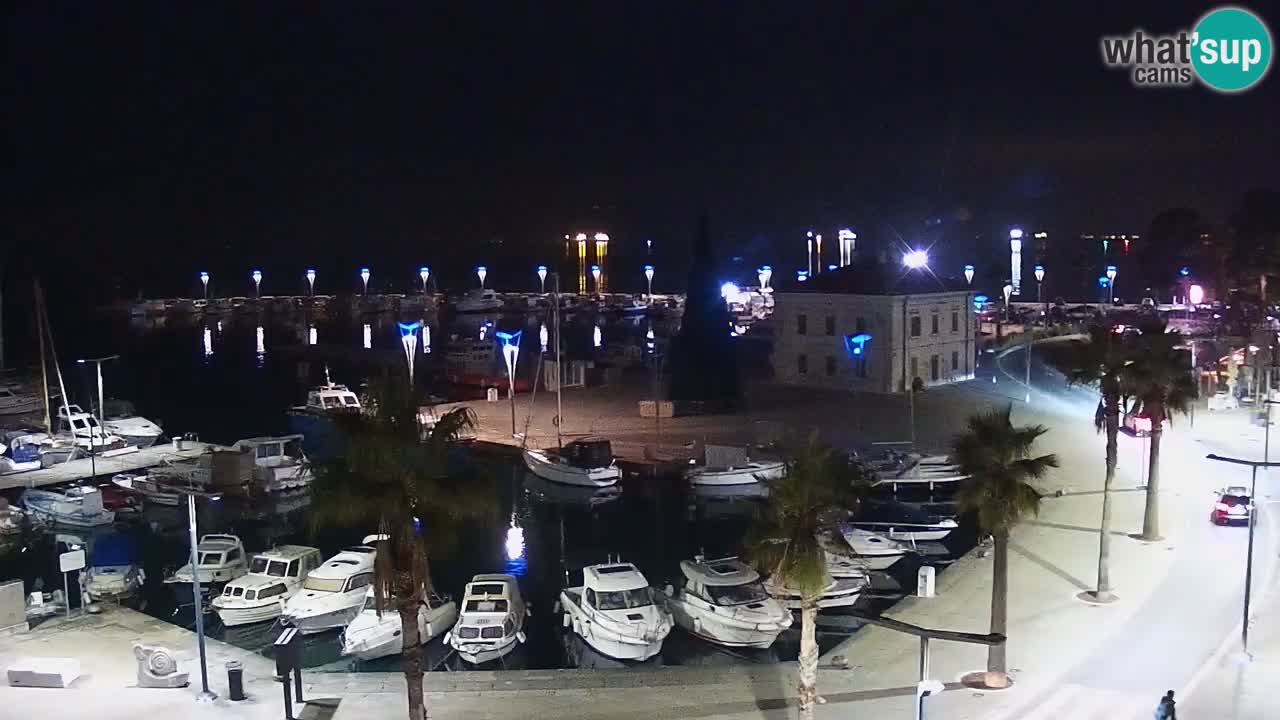 Webcam Koper – Panorama de la marina et de la promenade depuis le Grand Hotel Koper