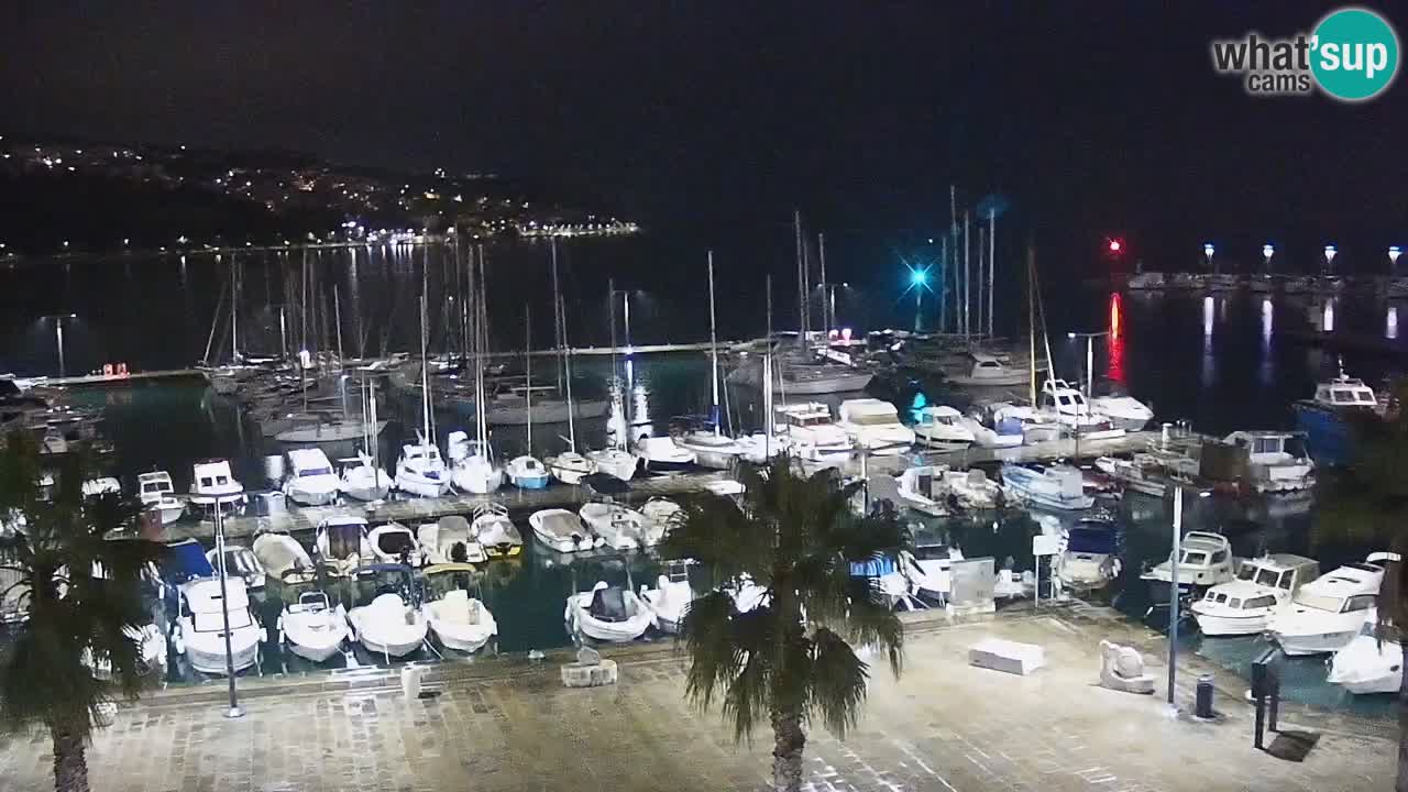 Webcam Capodistria – marina e lungo mare dall’Hotel Grand Koper